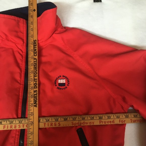 #72 Polar fleece Sportmaster American Breeders Service Full-Zip Jacket M USA - Picture 4 of 8